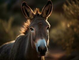 mule portrait établi avec génératif ai La technologie photo