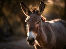 mule portrait établi avec génératif ai La technologie photo