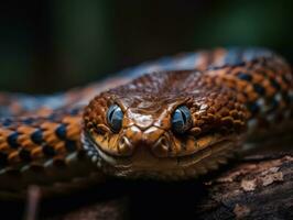 cobra portrait établi avec génératif ai La technologie photo