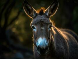 mule portrait établi avec génératif ai La technologie photo