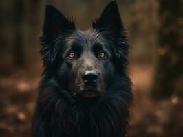 Belge chien de berger chien établi avec génératif ai La technologie photo