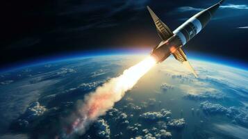 avion hypersonique missiles artisanat ai généré photo