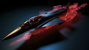 transport hypersonique missiles produire ai généré photo