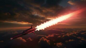 mouche hypersonique missiles développer ai généré photo