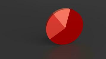 Vide Trois pièce tarte graphique sur foncé Contexte photo