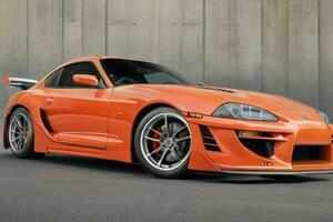 sport voiture Toyota supra jdm. ai génératif pro photo