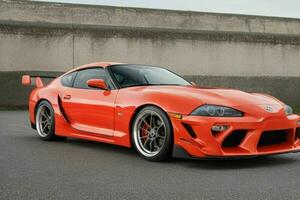 sport voiture Toyota supra jdm. ai génératif pro photo