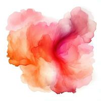 rose et Orange abstrait aquarelle forme isolé photo