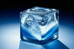 la glace cubes. ai génératif pro photo