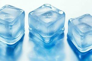 la glace cubes. ai génératif pro photo