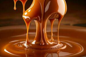 caramel fondu. ai génératif pro photo