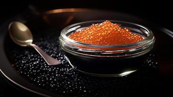 prime photo de caviar nourriture ai génératif