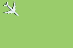 modèle avion,avion sur vert Couleur Contexte. photo