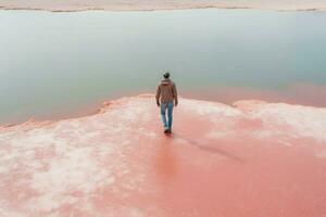 rose Lac voir. produire ai photo