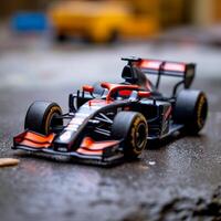 3d rendu mini formule un voiture f1 ai génératif photo