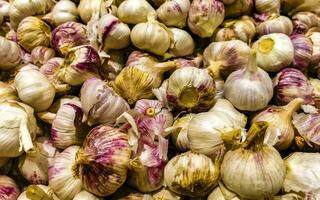 acheter Frais Ail dans le supermarché dans Mexique. photo