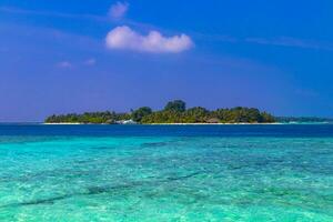 kuramathi Maldives tropical paradis île vue de rasdhoo Maldives. photo