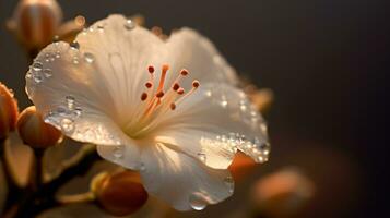 magnifique fleur dans le jardin génératif ai, ai généré photo