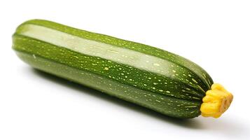 photo de Zucchini isolé sur blanc Contexte. génératif ai