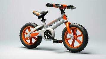 affichage une 3d miniature hybride vélo. génératif ai photo