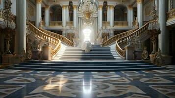 photo de le pièce avec le intérieur conception de le palais de Versailles, France. génératif ai