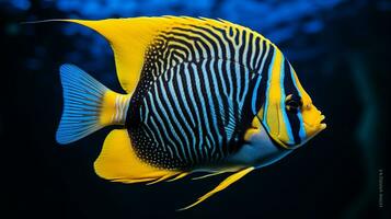 faune la photographie de photo de poisson-ange. génératif ai