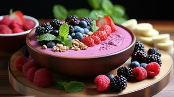 smoothie bol. vibrant nutritif et rafraîchissant photo