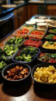 sans viande repas préparation. pratique, en bonne santé, et économique photo