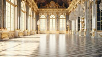 photo de le pièce avec le intérieur conception de le palais de Versailles, France. génératif ai