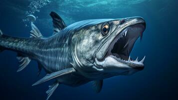 faune la photographie de photo de barracuda. génératif ai