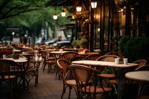 image de confortable ambiance de café photo