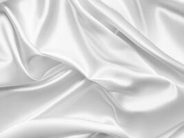 abstrait blanc satin en tissu chiffon. photo