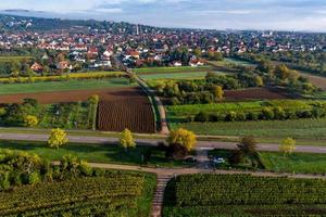 un drone vue sur les contreforts vosgiens, france photo