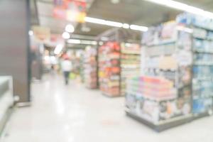 flou abstrait en supermarché pour le fond photo