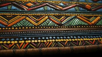 coloré africain tribal modèle pour textile conception et Accueil décor photo