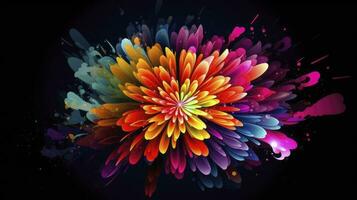 vibrant floral abstraction pour Créatif conception projets photo