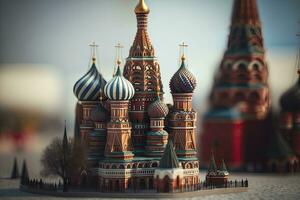 miniature st basils cathédrale dans Moscou Russie photo