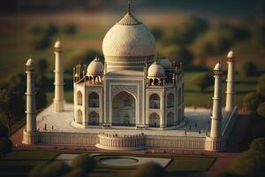 miniature taj mahal dans Inde avec haute détail photo