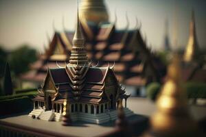 allongé Bouddha à le temple dans Bangkok Thaïlande photo