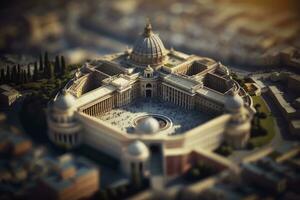 miniature vue de Vatican ville avec haute détail photo