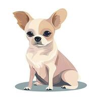 minimaliste chihuahua aquarelle La peinture sur doux pastel Contexte photo