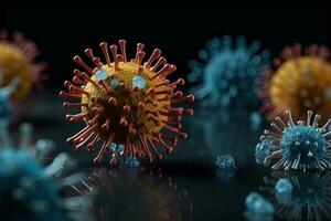 défendre contre viral les infections une conceptuel illustration photo