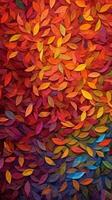 contemporain abstrait composition avec tourbillonnant motifs et riches inspiré de l'automne Couleur palette ai généré photo