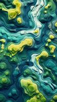 abstrait ouvrages d'art inspiré par Naturel paysages ai généré photo