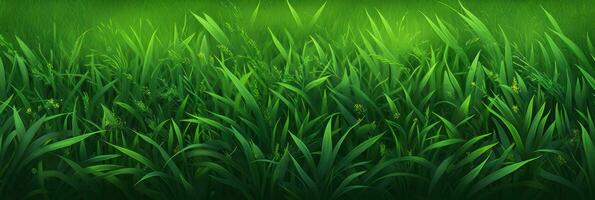 vibrant herbe Contexte pour la nature dessins ai généré photo