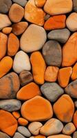 Orange pierre Contexte ultra réaliste haute détail ai généré photo