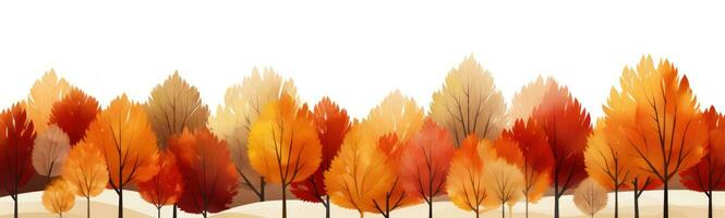 l'automne feuilles Contexte avec lisse 3d Couper ai généré photo