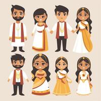Indien mariage invitation carte avec plat minimaliste conception ai généré photo