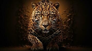 abstrait jaguar texture Contexte ai généré photo