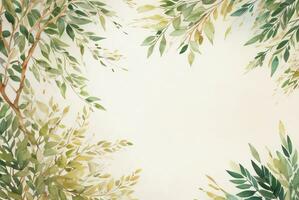 luxe aquarelle eucalyptus Contexte photo